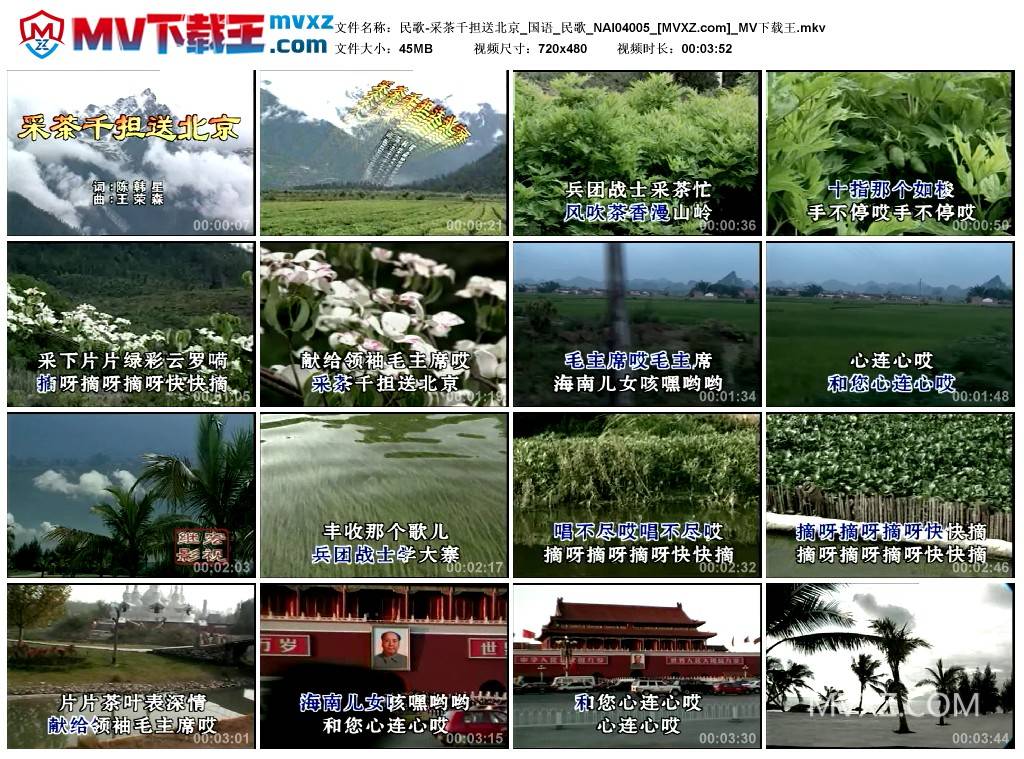 民歌-采茶千担送北京_国语_民歌_NAI04005
